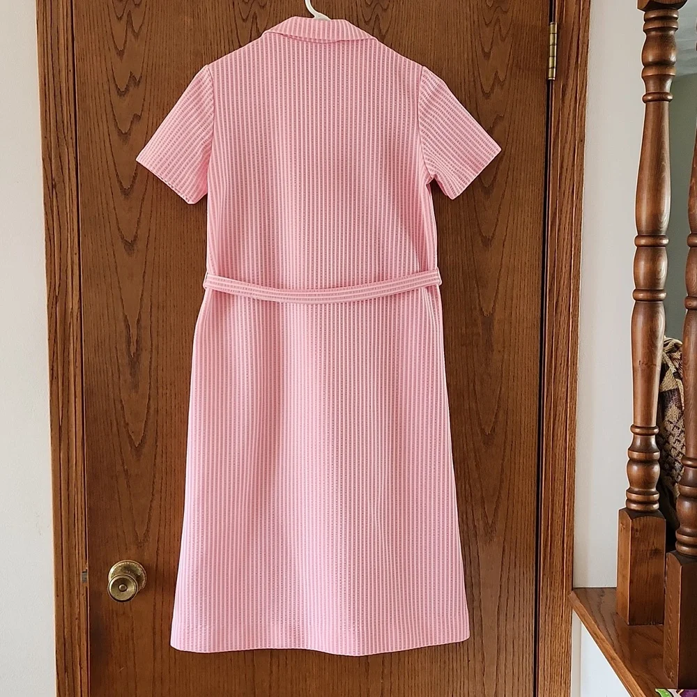 Misses vintage handmade seersucker dress; bust 36" appr Size 10/12 - Picture 4 of 6